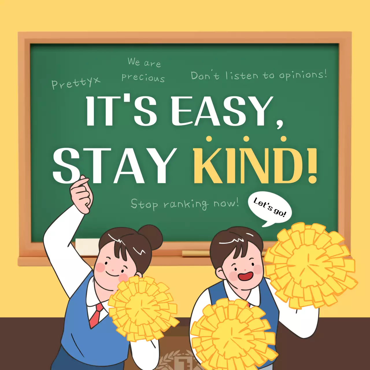 Green Retro Anti-Bullying Announcement Instagram Carousel