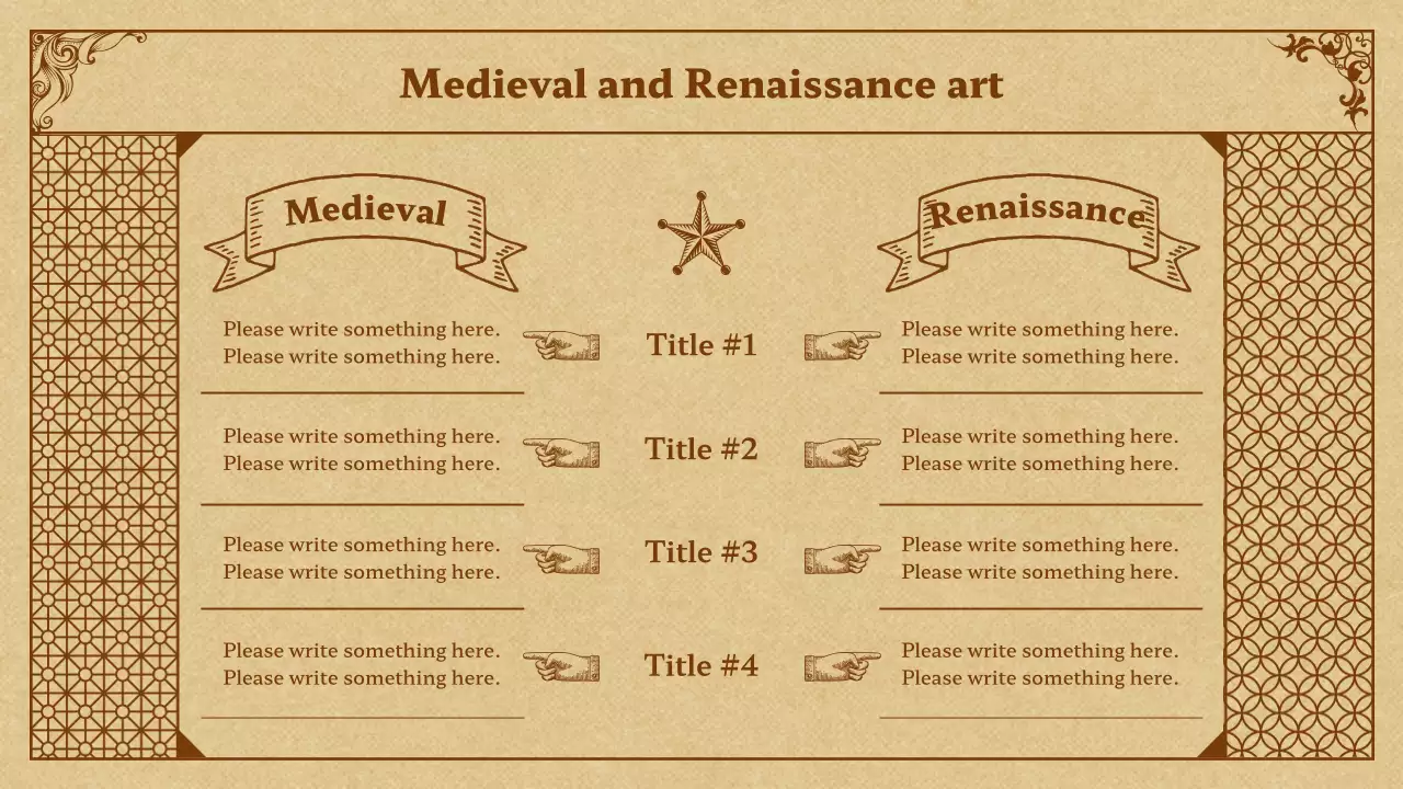 Beige Medieval Art Event Presentation