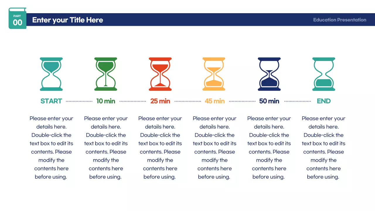 Colorful Modern Education Schedule Infographic