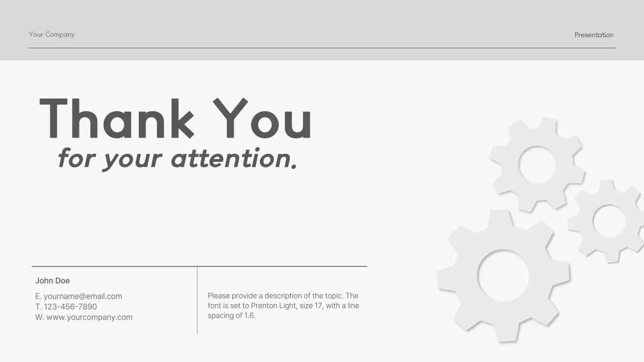 Grey Minimal Business Plan Presentation