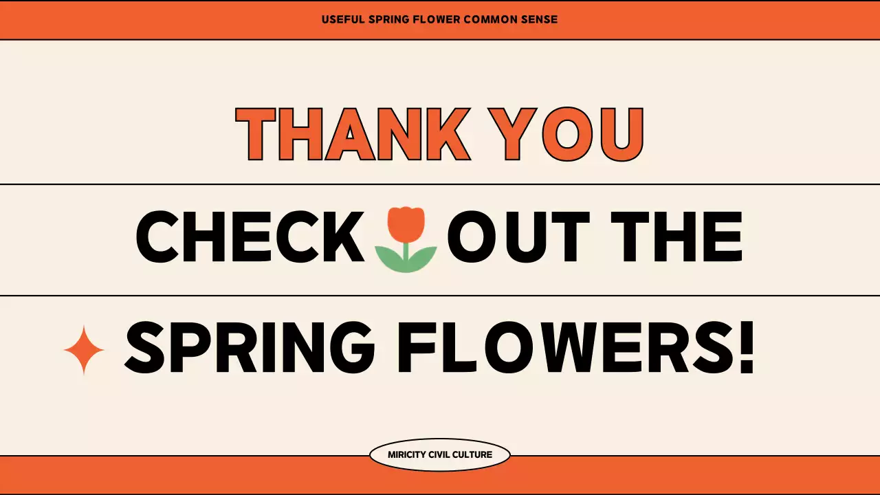 Orange Modern Spring Guide Presentation