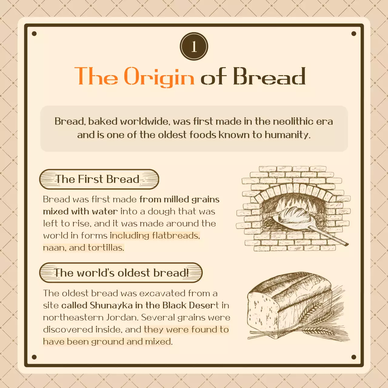 Know your brown and beige vintage-looking breads