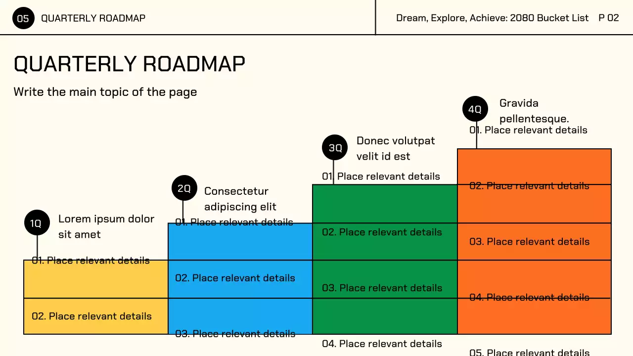 Yellow Colorful Cute Character Illustrations Bucket List