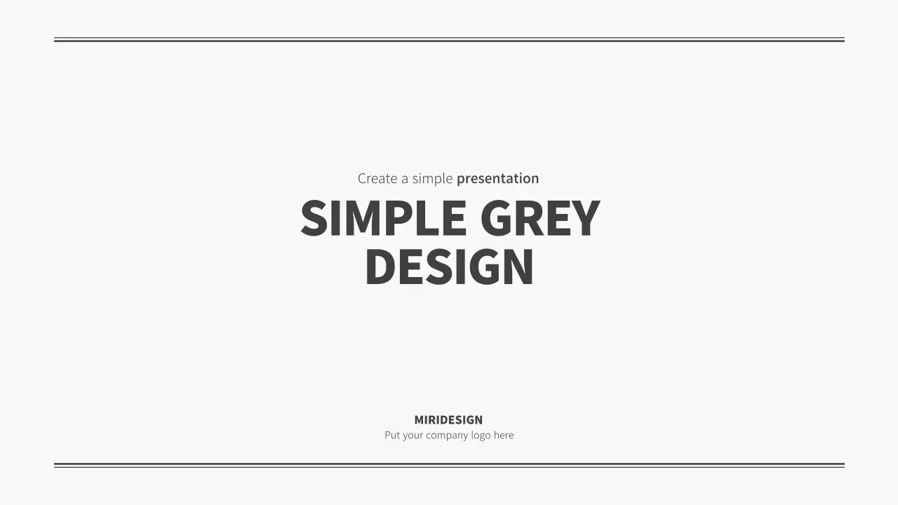 Grey Simple Guide Presentation