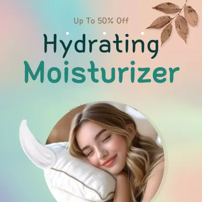 Pastel Minimal Skincare Promotion Social Media Post