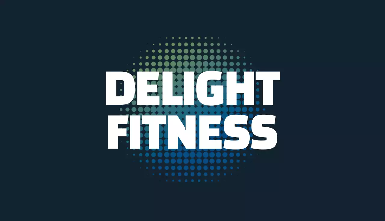 Navy Modern Fitness Business Card