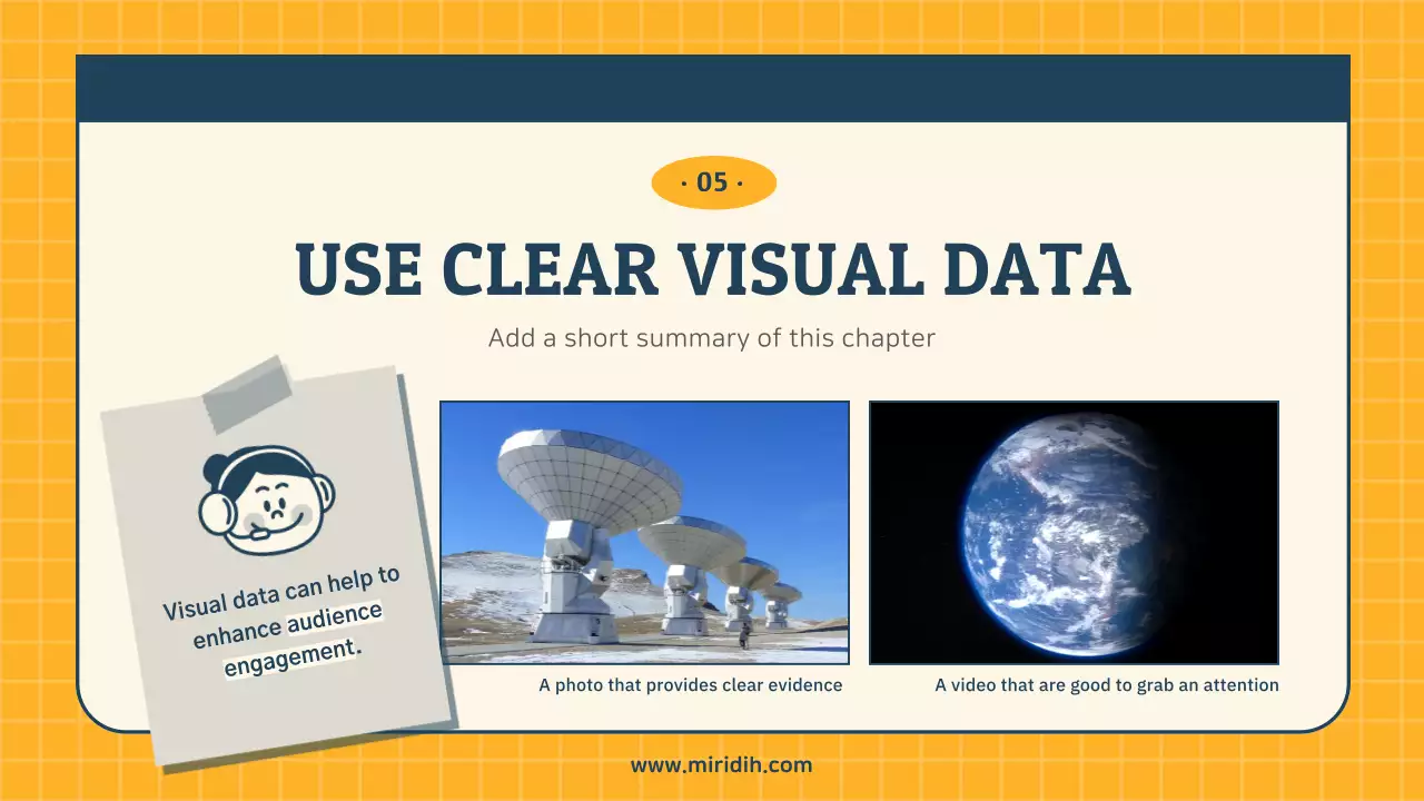 남색과 노랑의 레트로한 설득력을 높이는 ppt구성 발표자료