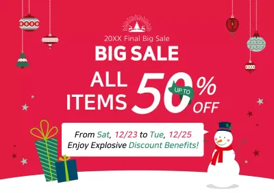 Red Trendy Sale Promotion Poster