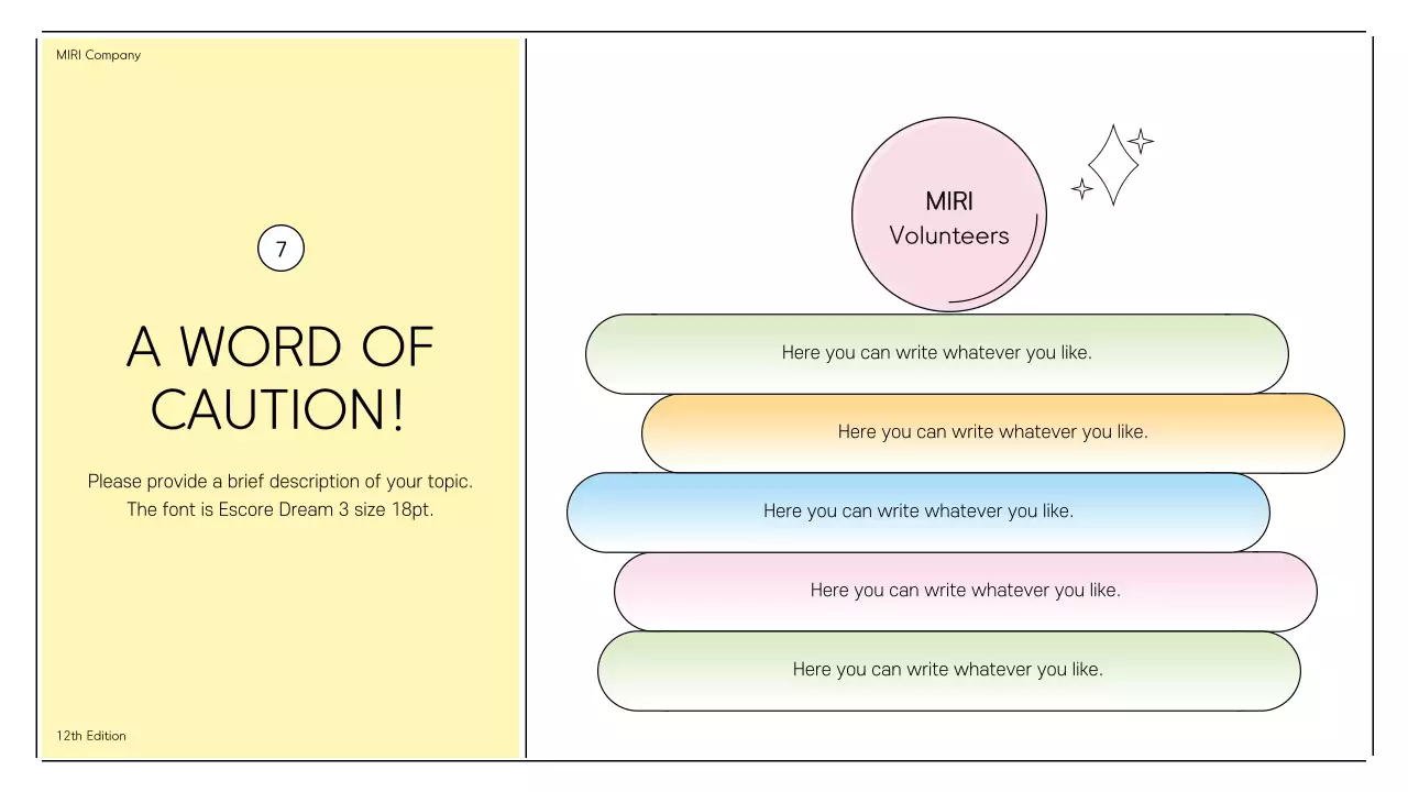 Beige Simple Volunteer Announcement Presentation