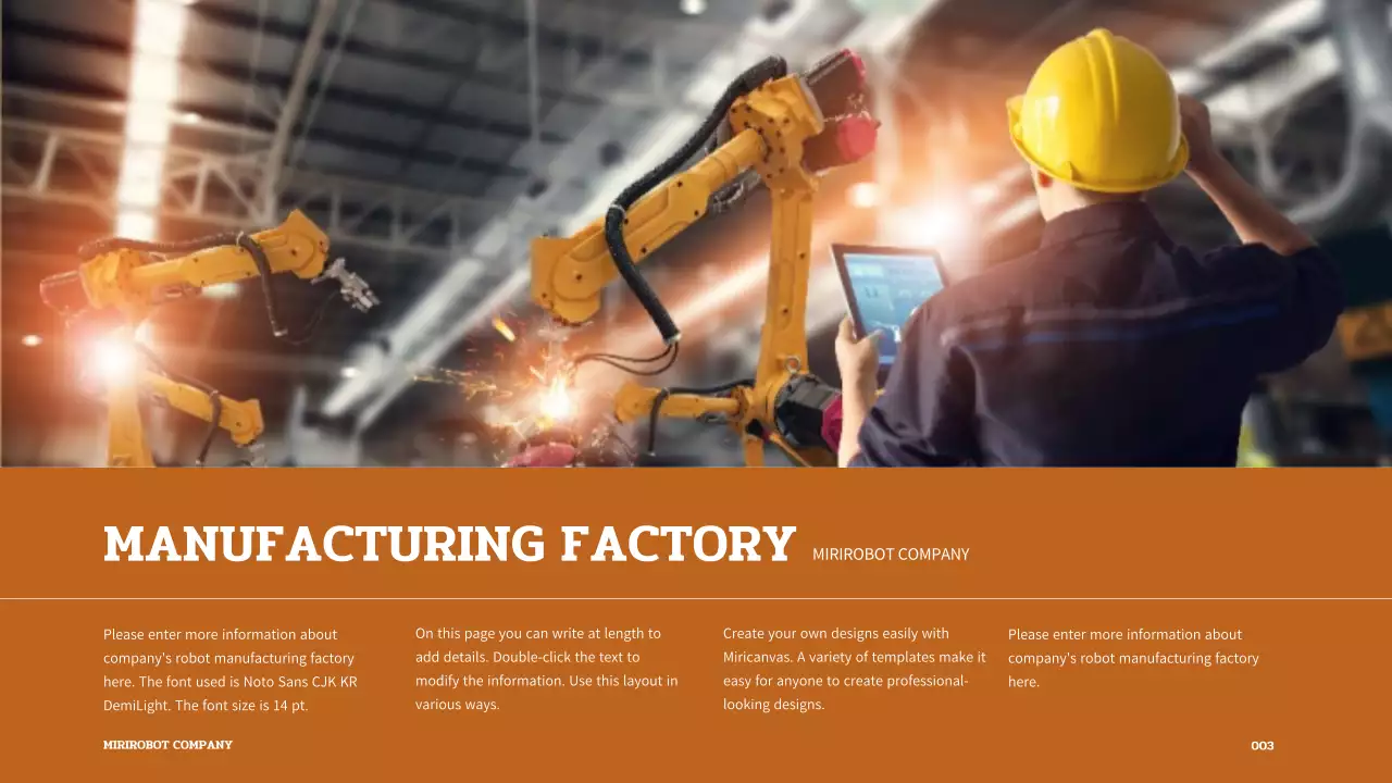 bài thuyết trình về robot màu nâu và trắng