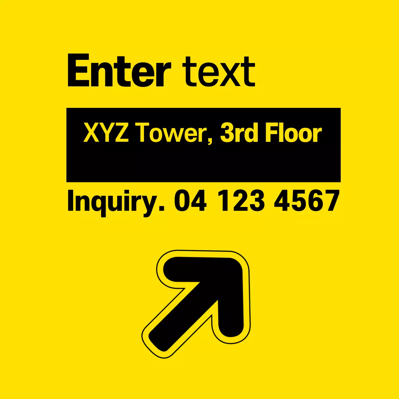 Yellow Modern Event Announcement Banner