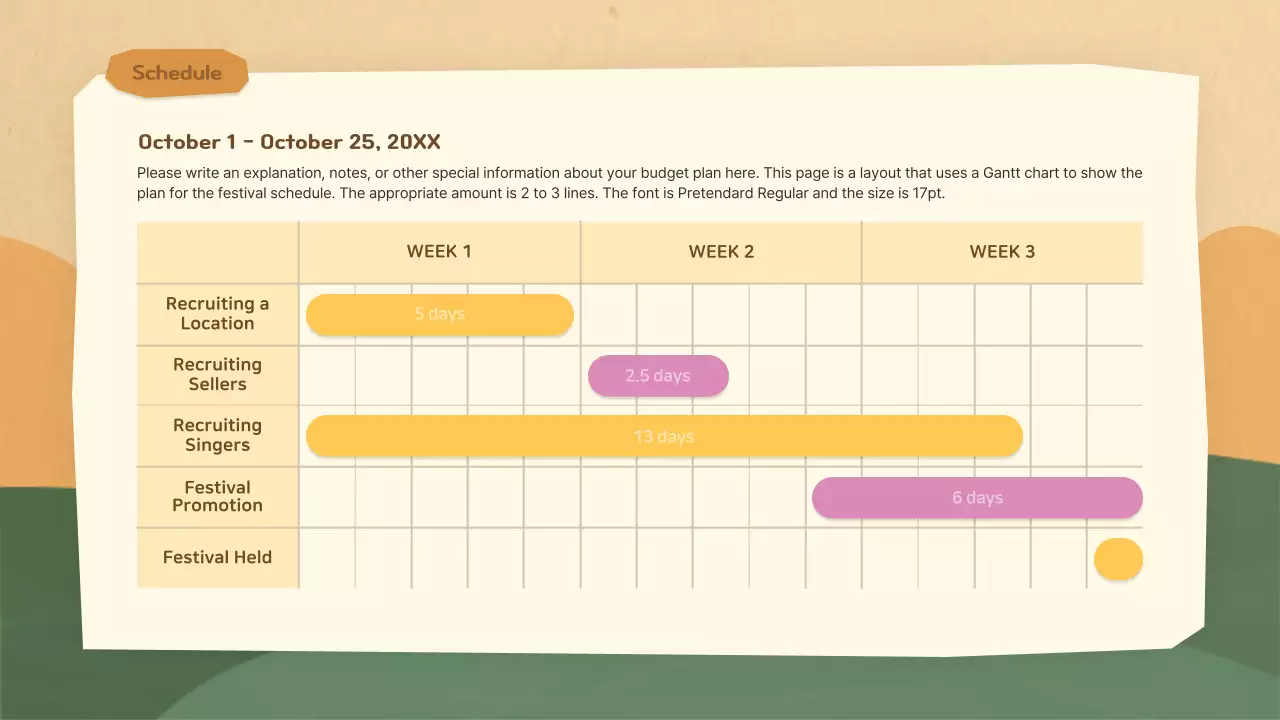 Beige Rustic Festival Guide Presentation