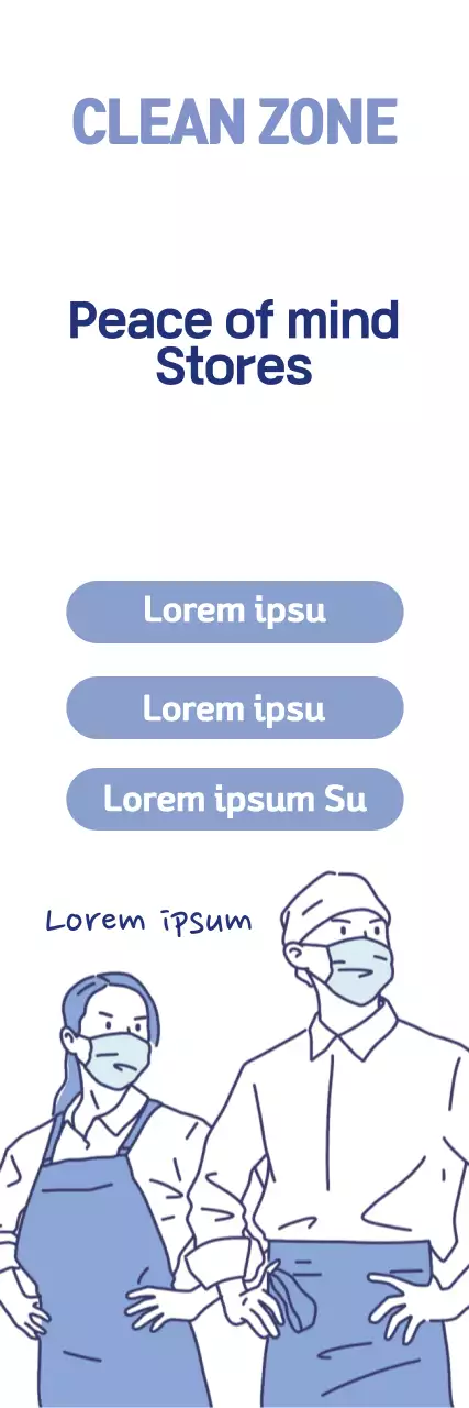 Blue Navy Illustrated Coronavirus Prevention Guide