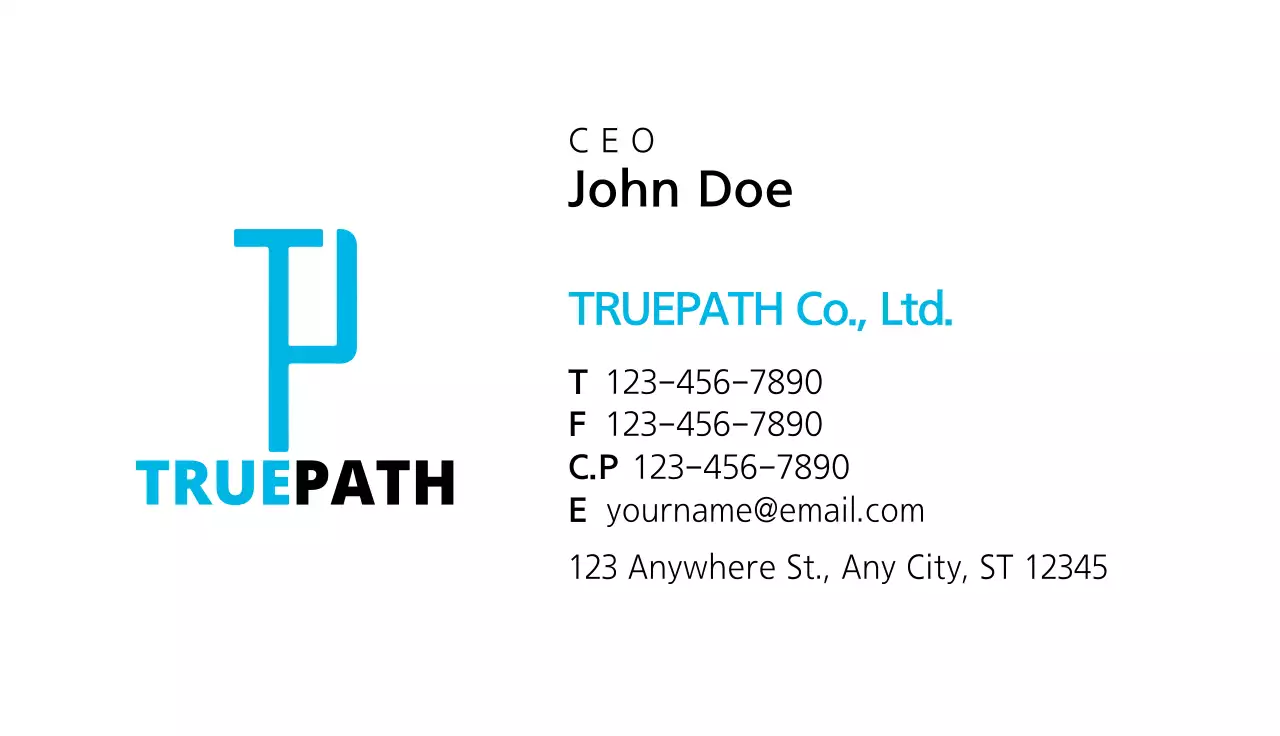 Corporate business cards
