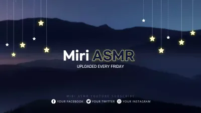 Blue Minimal Asmr Promotion YouTube Thumbnail