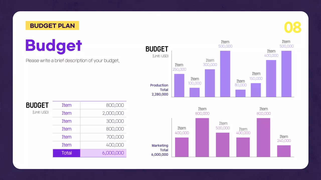 Purple Creative Musical Proposal Pitch Presentation