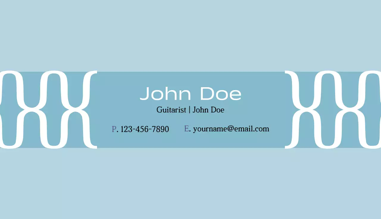 Blue Modern Business Card