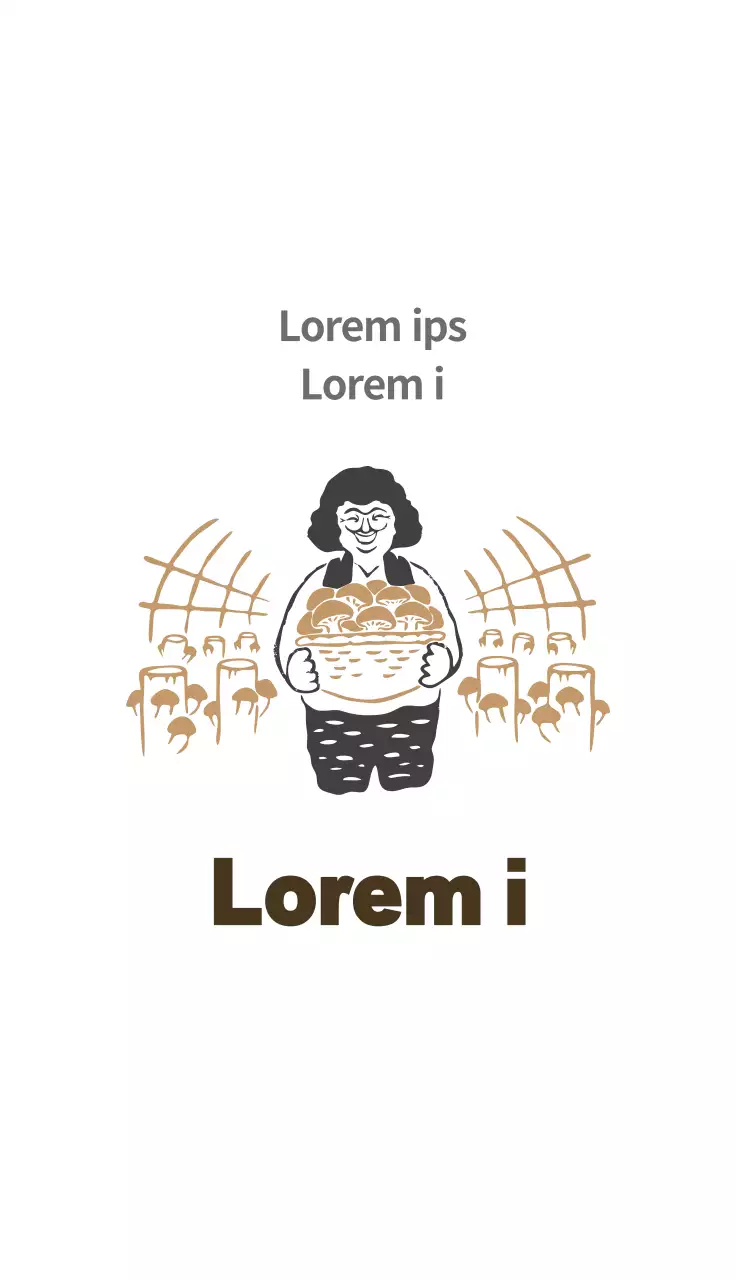 Màu nâu minh họa trang trại gọn gàng