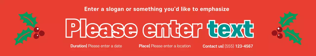 Banner de anúncio de feriado tradicional vermelho