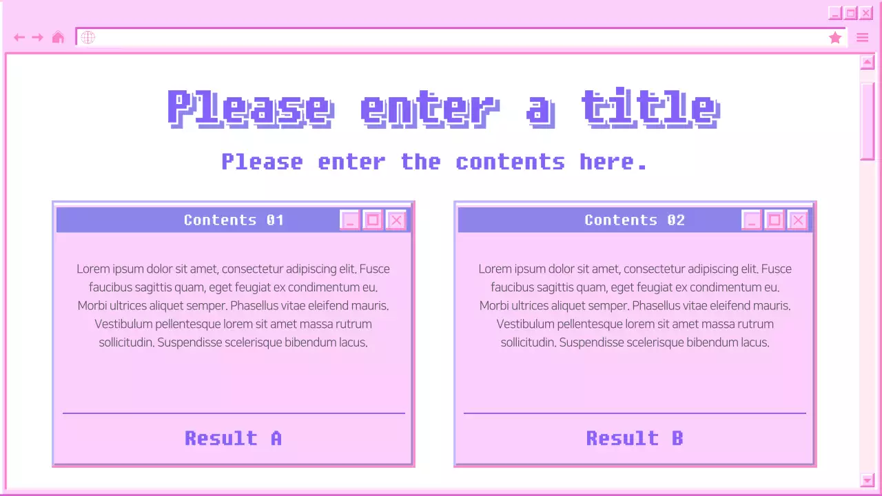 Presentasi Perencana Proyek Retro Ungu