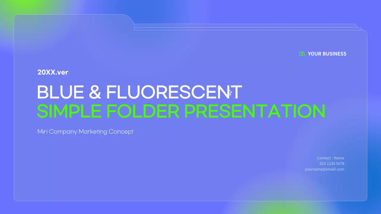 Blue Simple Marketing Presentation
