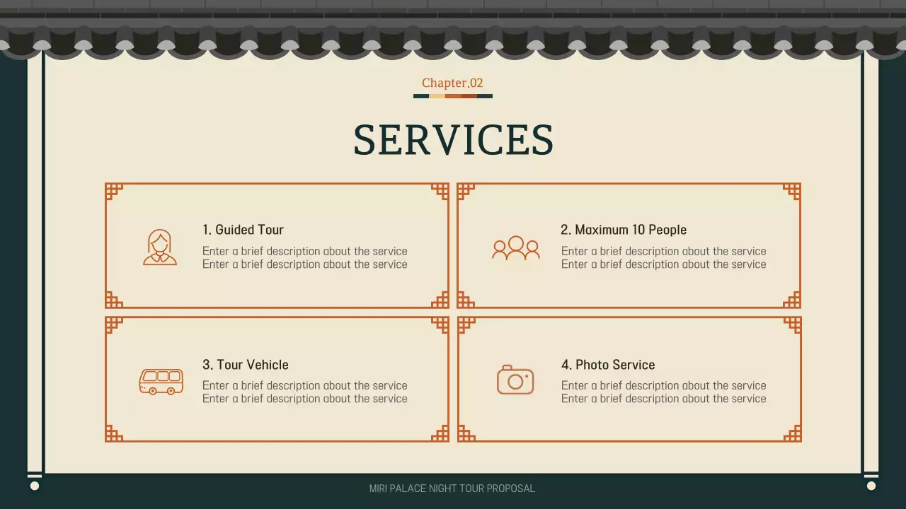 그린 전통 궁전 투어 가이드 프레젠테이션