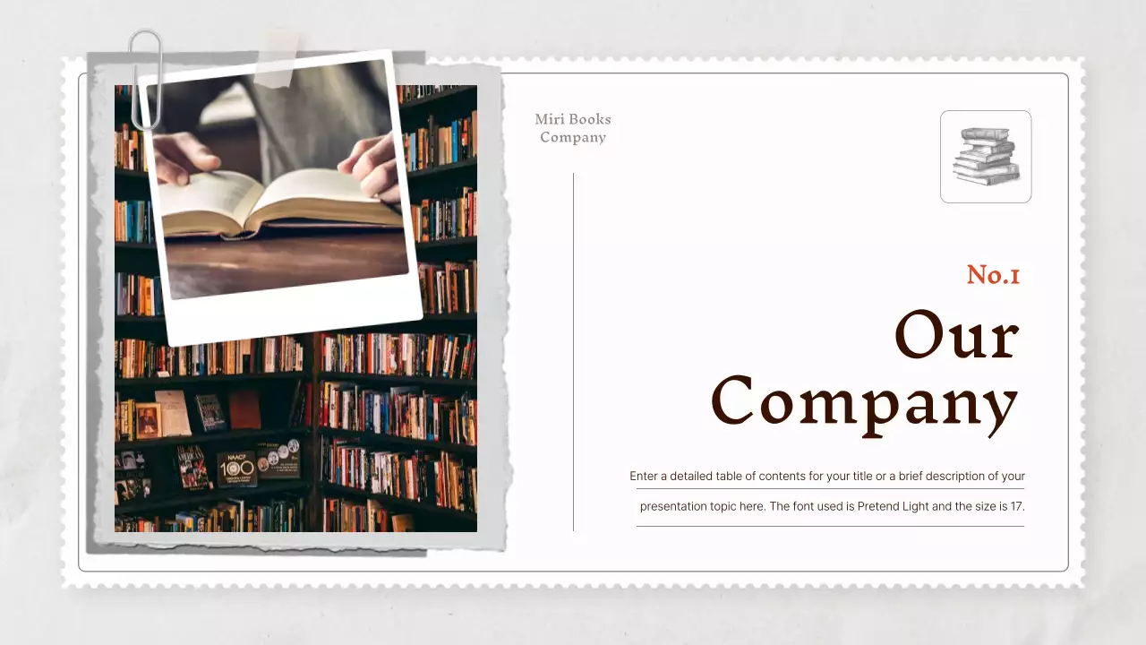 Beige Vintage Bookstore Presentation