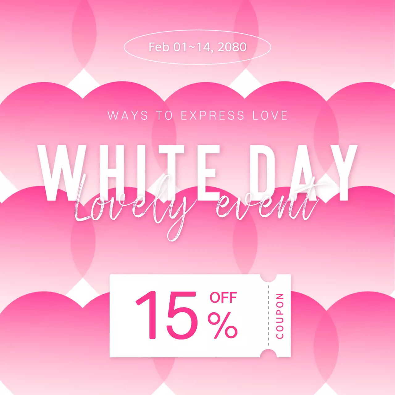 Pink Hearts Discount Event