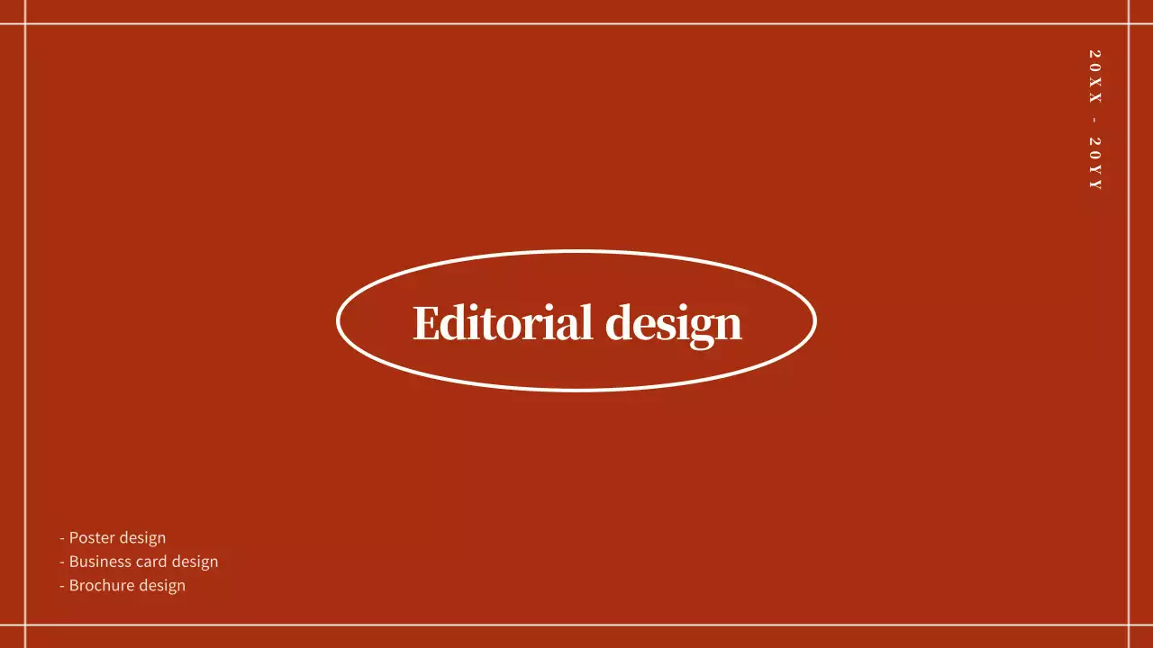 Red-toned circular point design portfolio