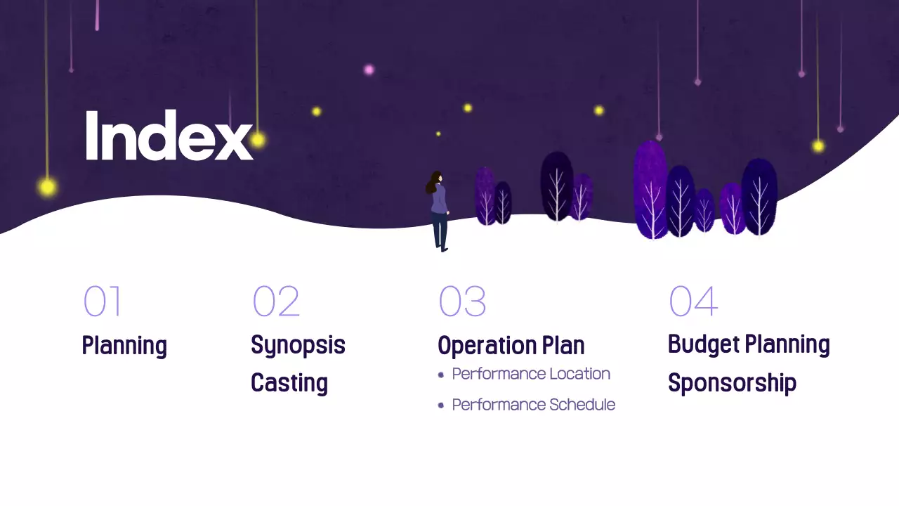 Purple Creative Musical Proposal Pitch Presentation