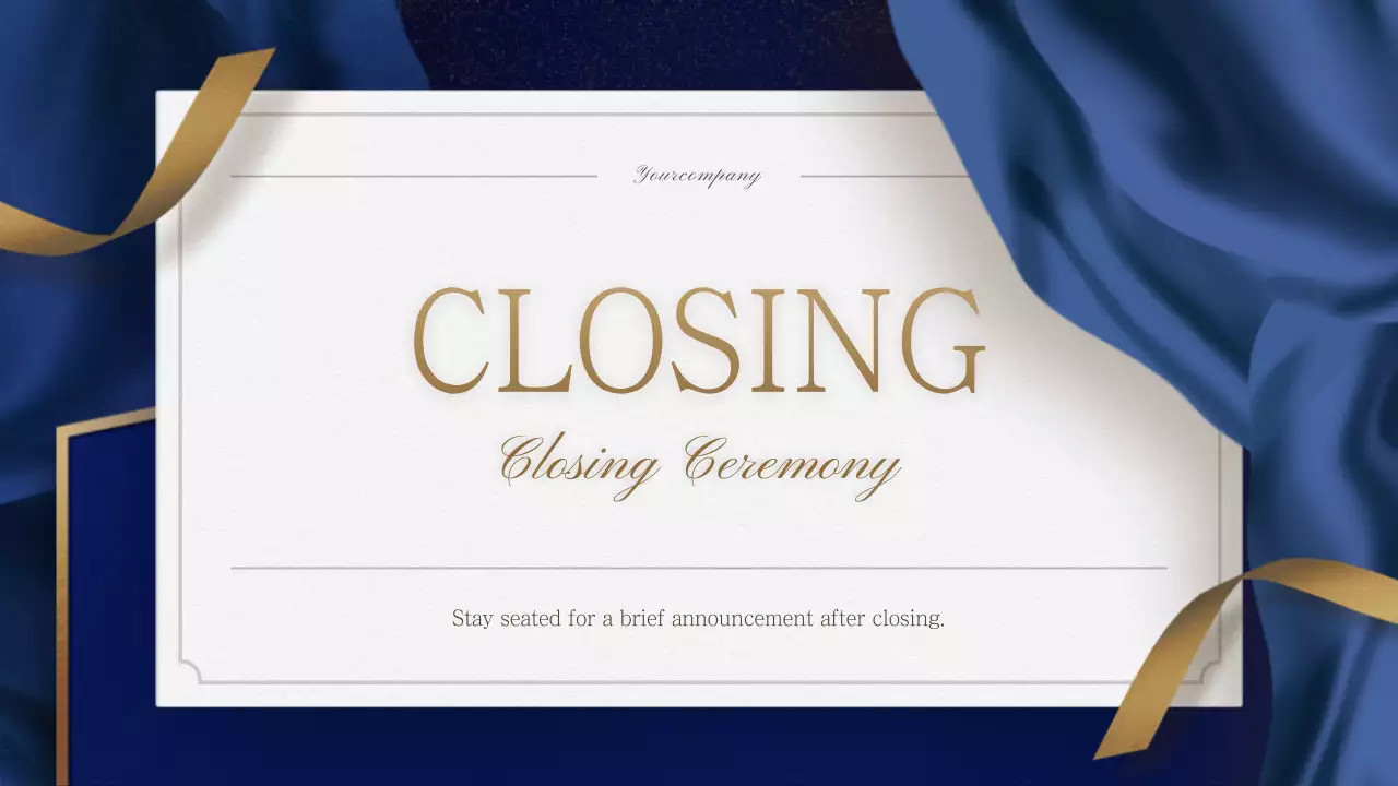 Blue Elegant Party Invitation Presentation