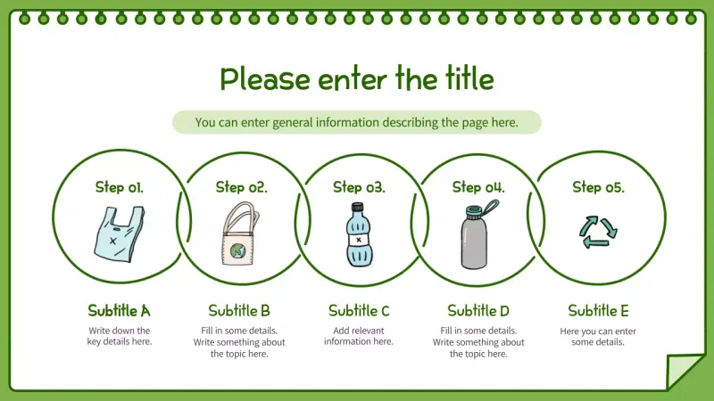 Hijau, nuansa gambar buku sketsa Peta jalan perlindungan lingkungan