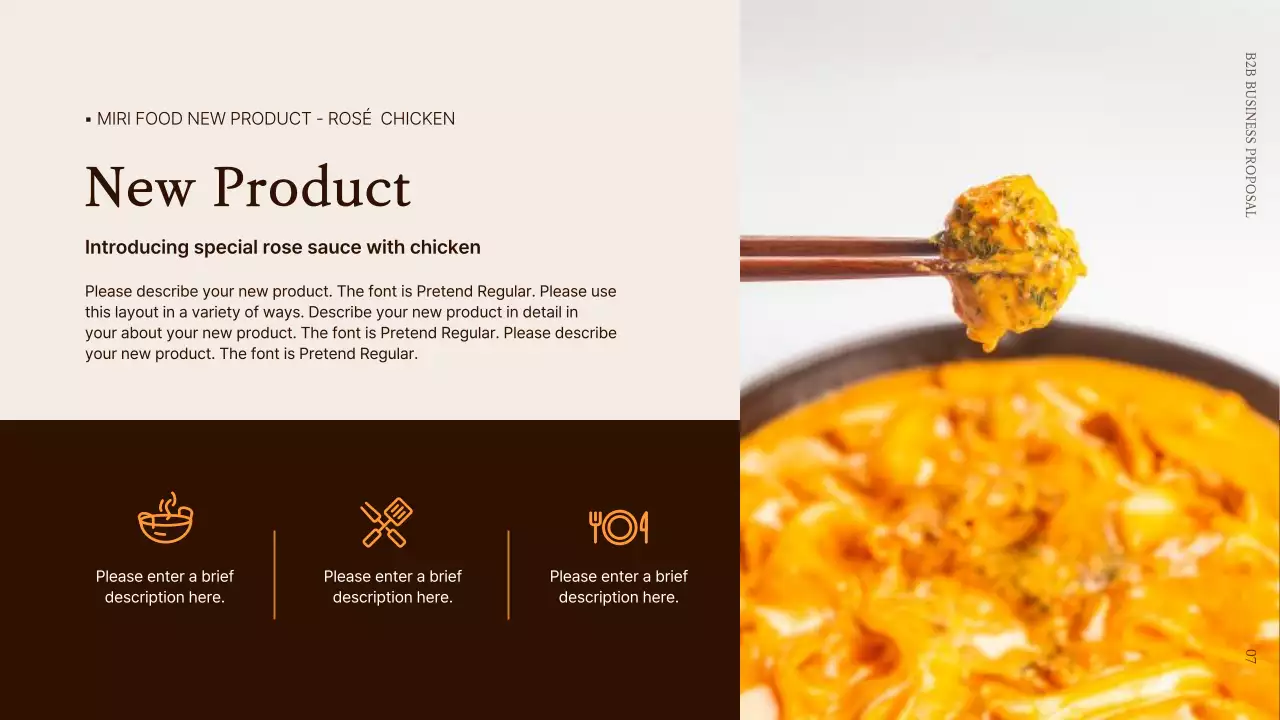 Brown Professional Food Business Proposal Presentation