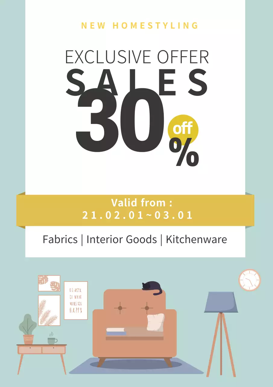 Mint Modern Home Promotion Poster