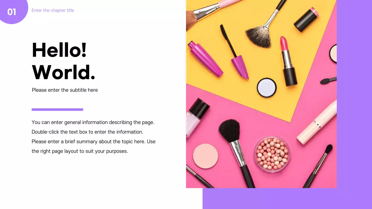 Coral Modern Beauty Presentation