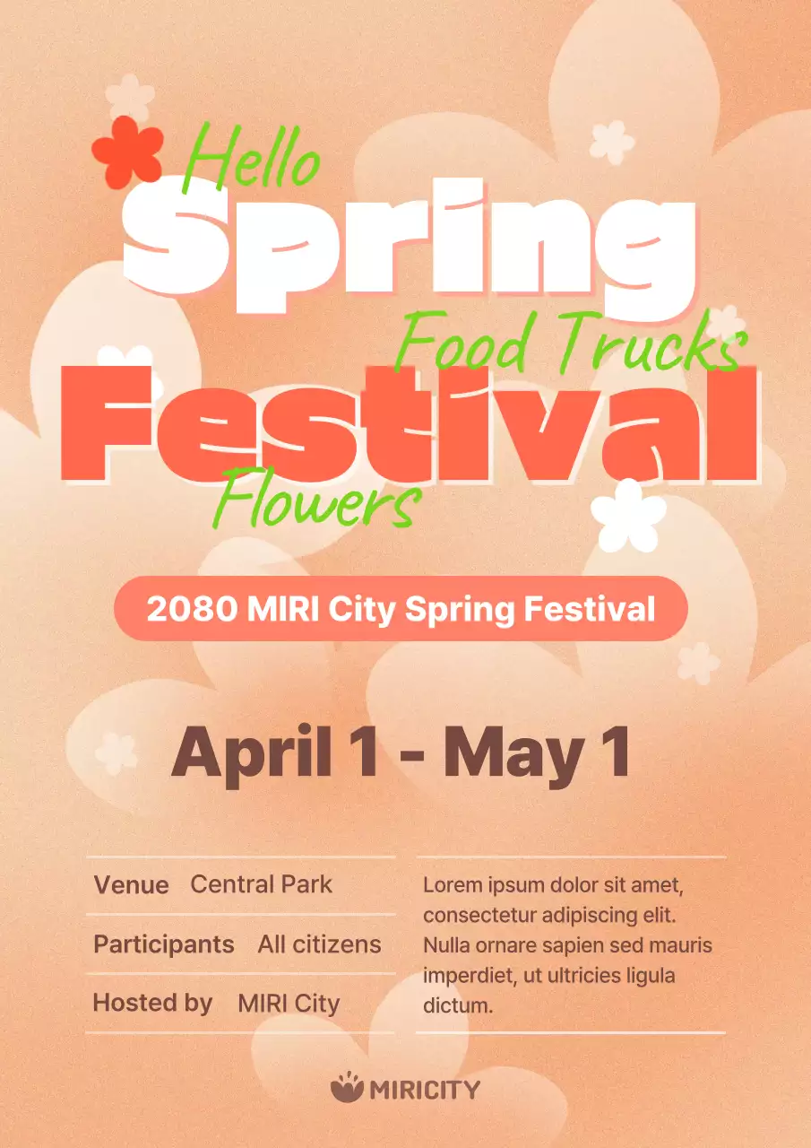 An apricot-colored, sentimental spring floral event