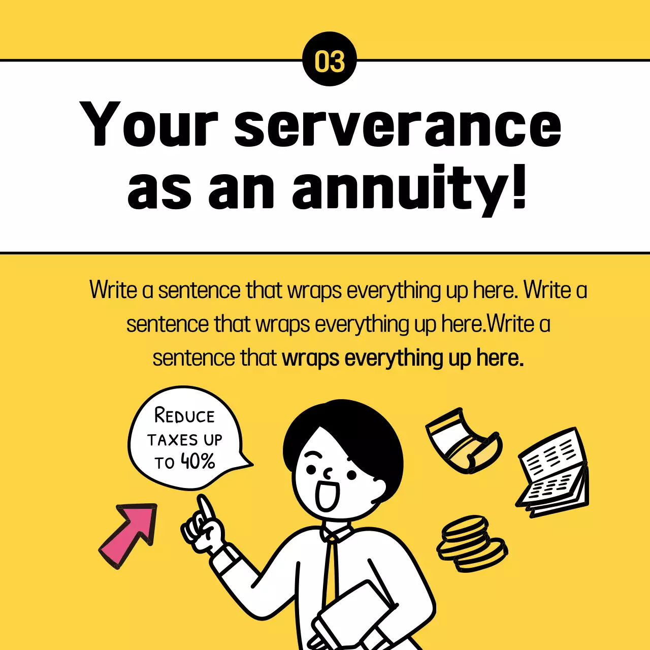 Yellow Simple Finance Guide Instagram Carousel