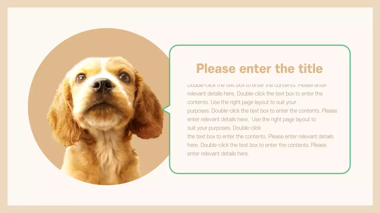 Beige Minimal Pet Presentation