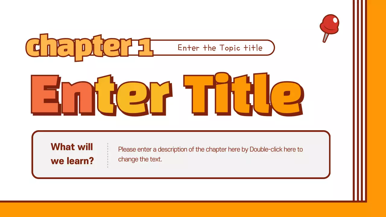 Orange Retro School Guide Presentation