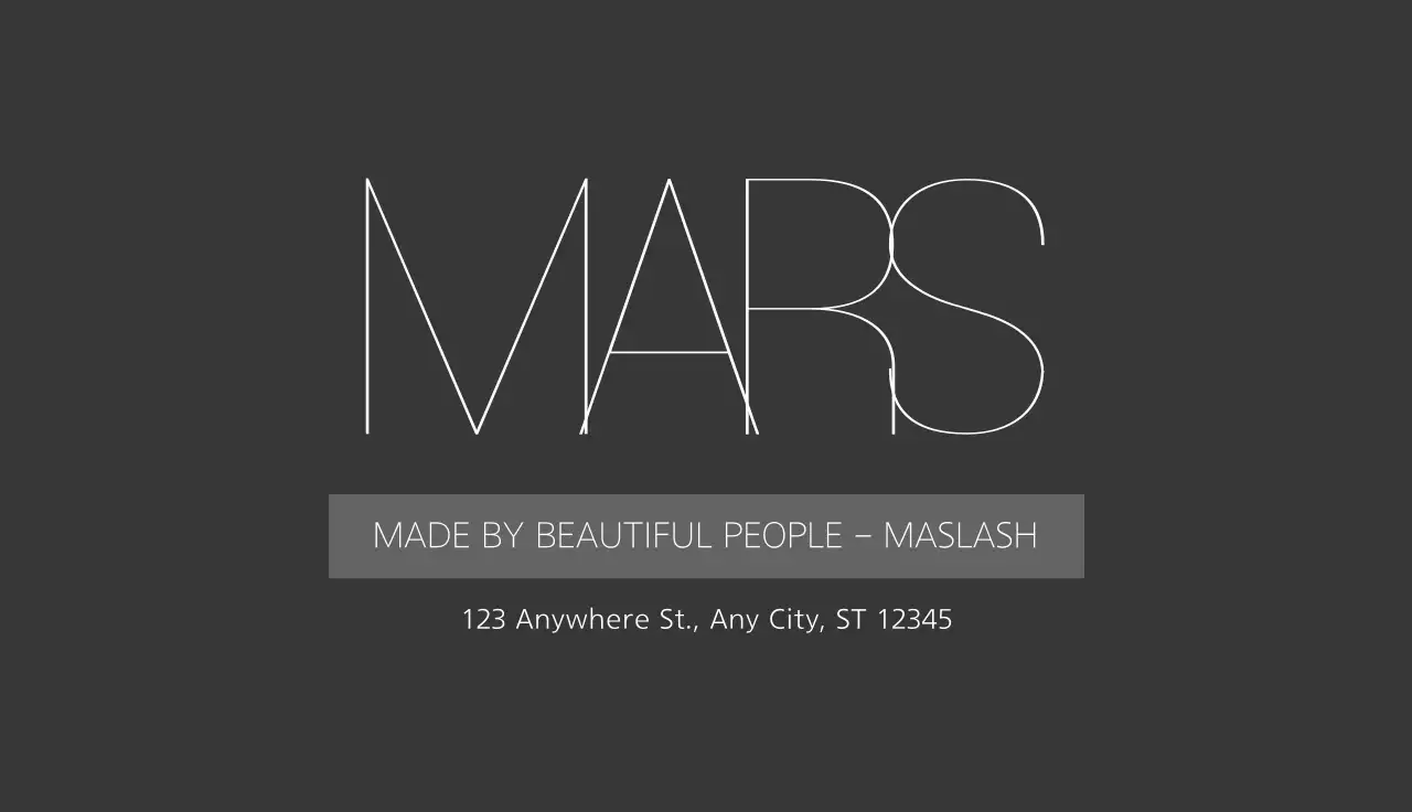 Grey Modern Beauty Promotion Business Card