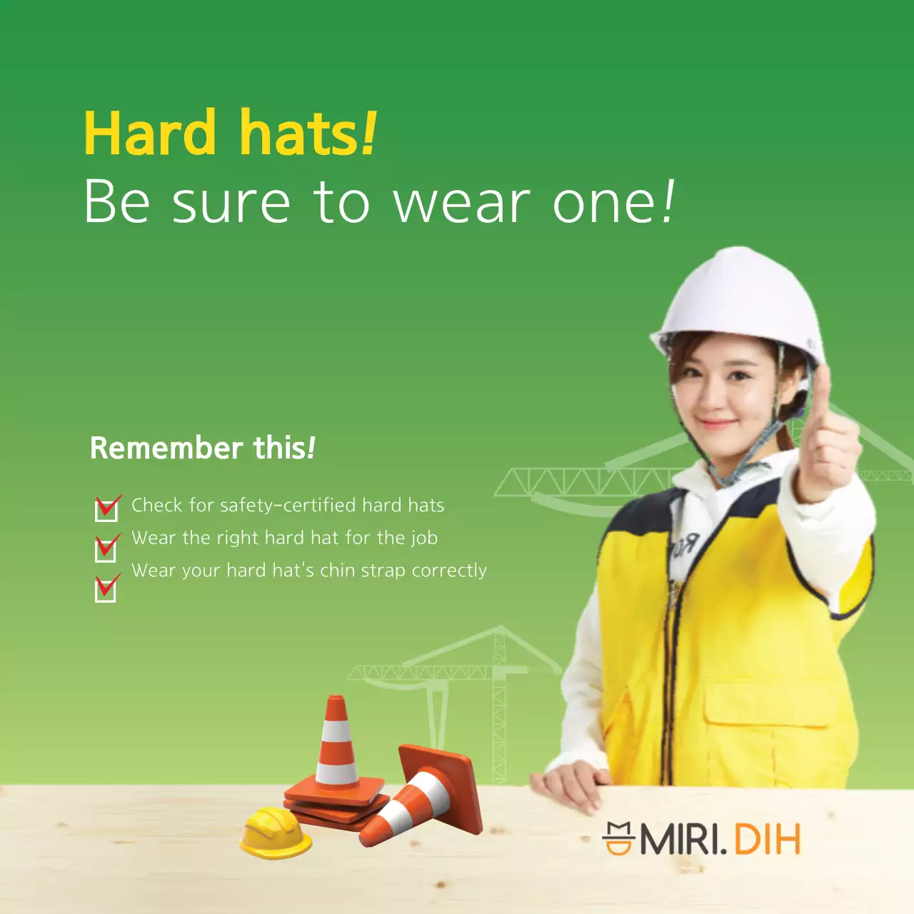 Green Modern Safety Announcement Banner