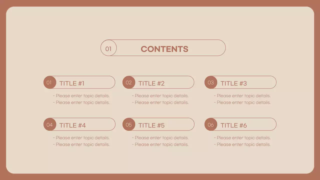 베이지 미니멀 가이드 프레젠테이션
