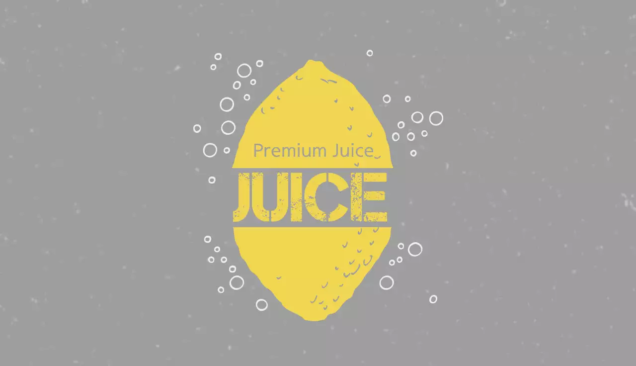 Yellow Simple Juice Promotion Business Card