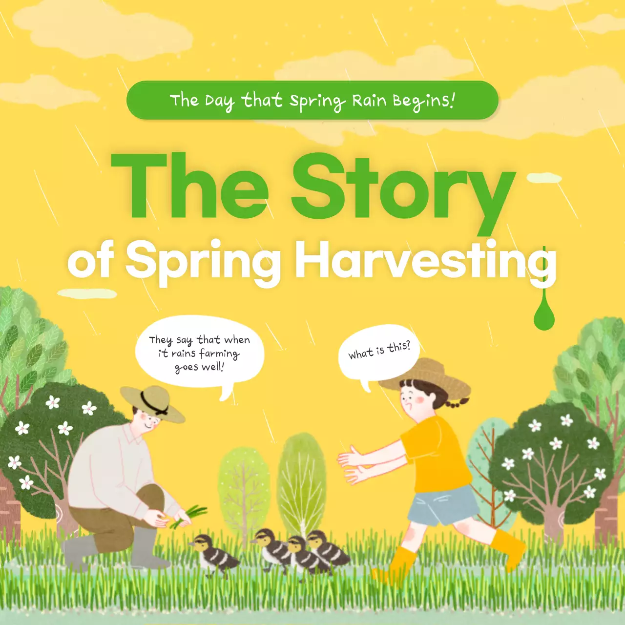 Yellow Rustic Farming Storybook Instagram Carousel