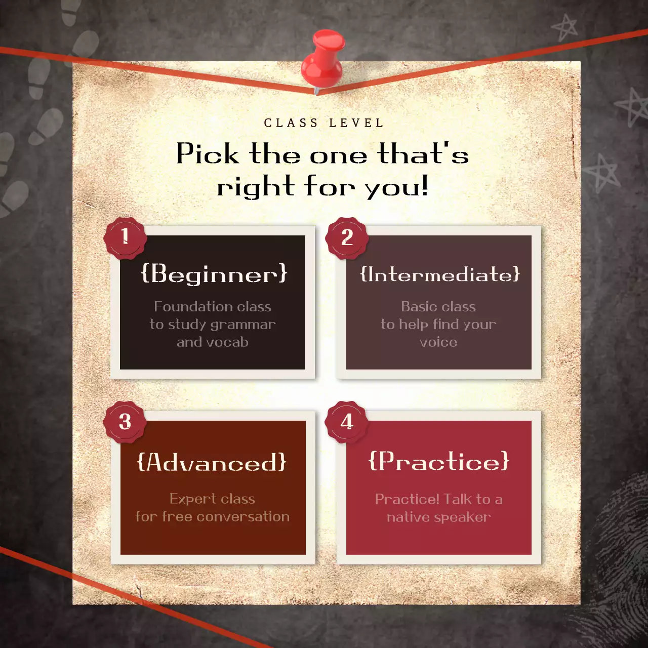 Beige Vintage Mystery Guide Instagram Carousel