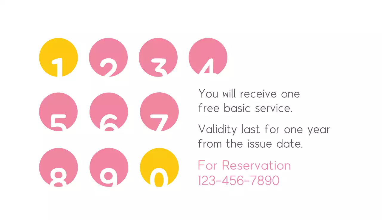 Pastel Geometric Nail Advertisement Business Card