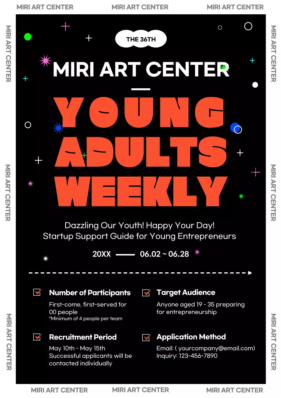 Black Trendy Entrepreneurship Event Promotion Poster