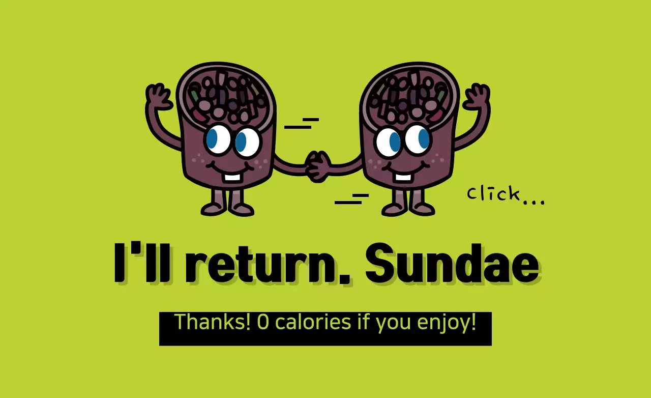 Green Comic Dessert Advertisement Banner