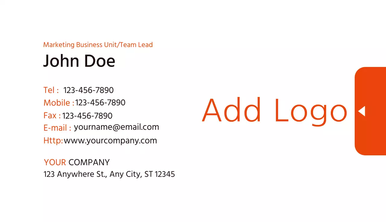 White Simple Business Card