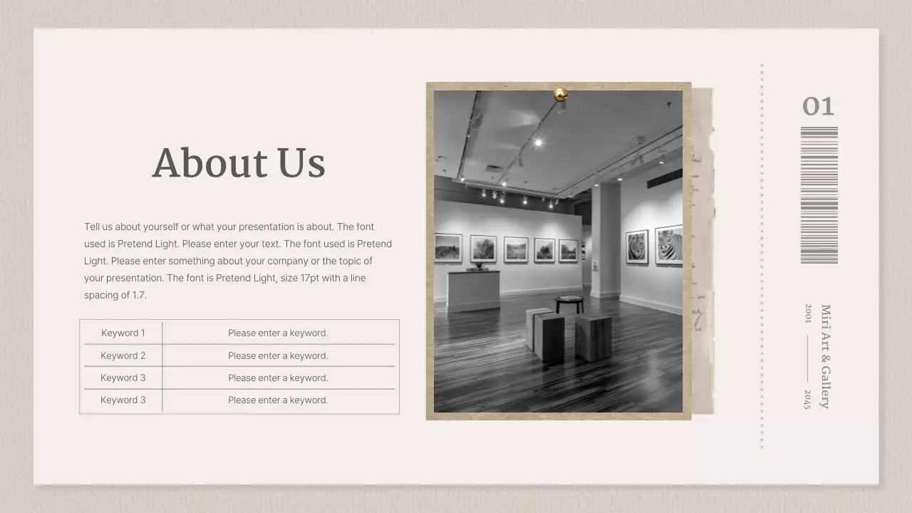 Beige Minimal Gallery Website Presentation
